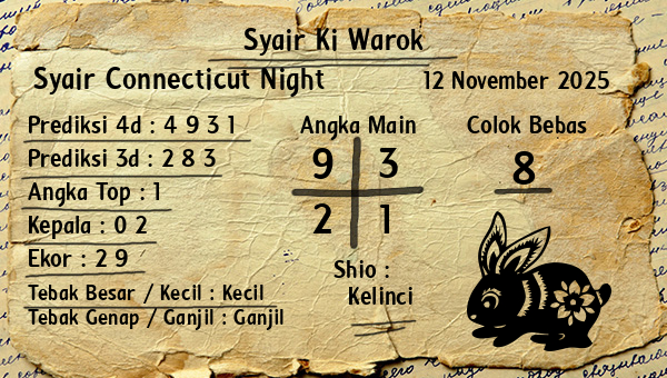 Syair Ki Warok - Syair Connecticut Night