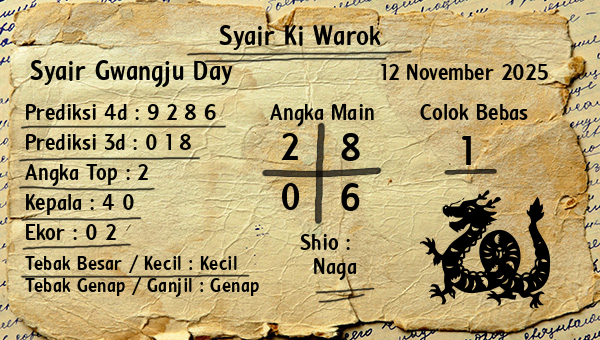 Syair Ki Warok - Syair Gwangju Day