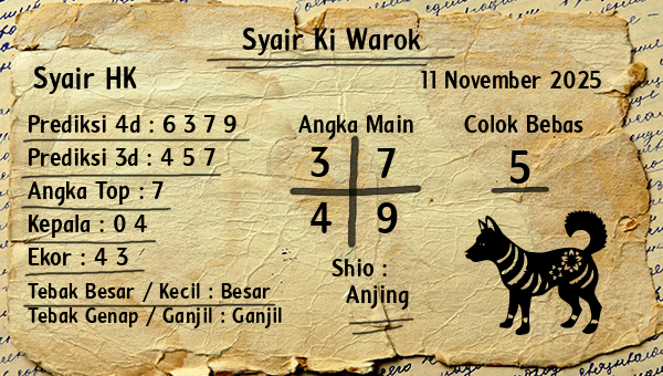 Syair Ki Warok - Syair HK