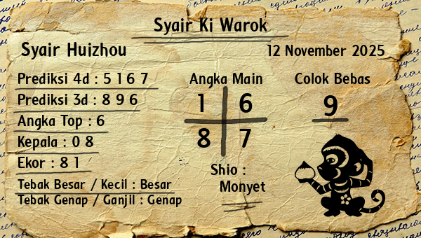 Syair Ki Warok - Syair Huizhou