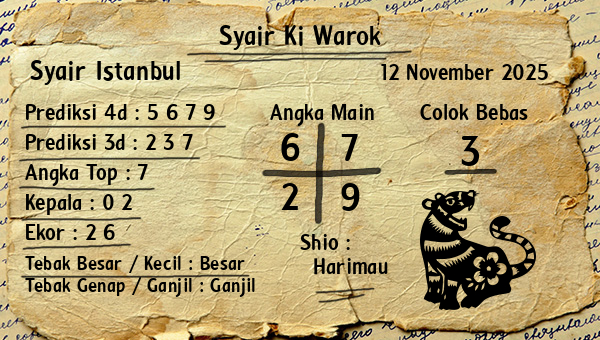 Syair Ki Warok - Syair Istanbul