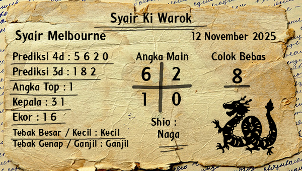 Syair Ki Warok - Syair Melbourne