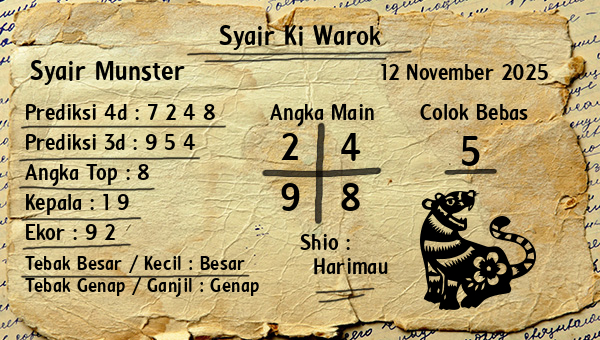 Syair Ki Warok - Syair Munster