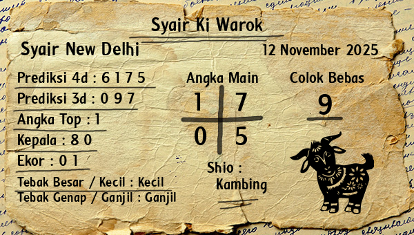 Syair Ki Warok - Syair New Delhi