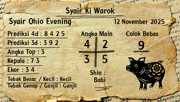 Syair Ki Warok - Syair Ohio Evening