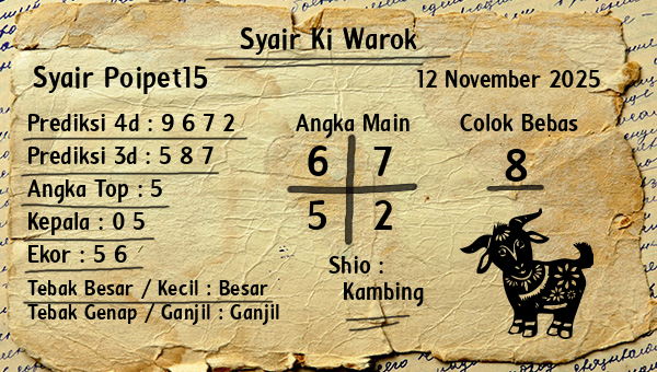 Syair Ki Warok - Syair Poipet15