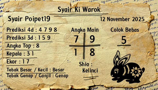 Syair Ki Warok - Syair Poipet19