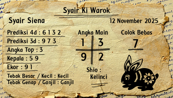 Syair Ki Warok - Syair Siena