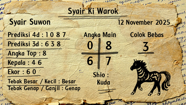 Syair Ki Warok - Syair Suwon