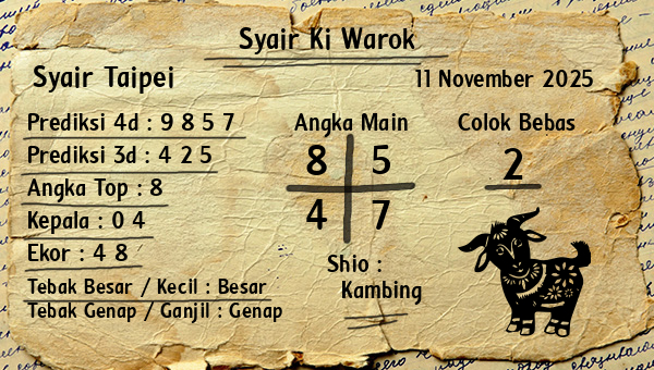 Syair Ki Warok - Syair Taipei