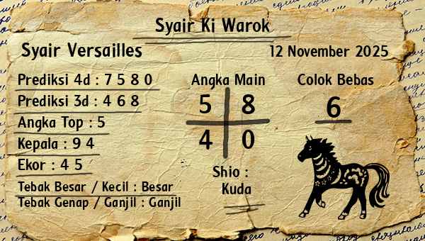 Syair Ki Warok - Syair Versailles