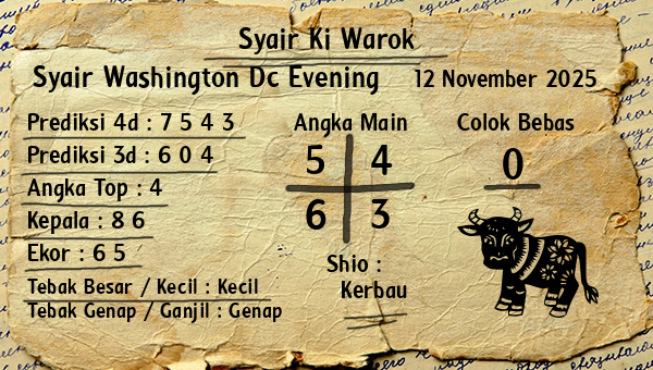 Syair Ki Warok - Syair Washington Dc Evening