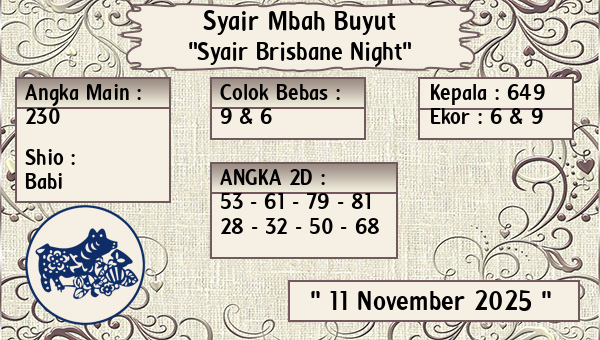 Syair Mbah Buyut - Syair Brisbane Night
