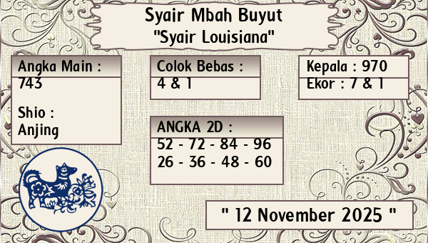 Syair Mbah Buyut - Syair Louisiana