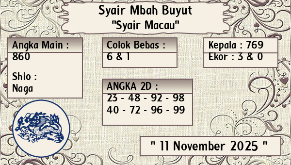 Syair Mbah Buyut - Syair Macau