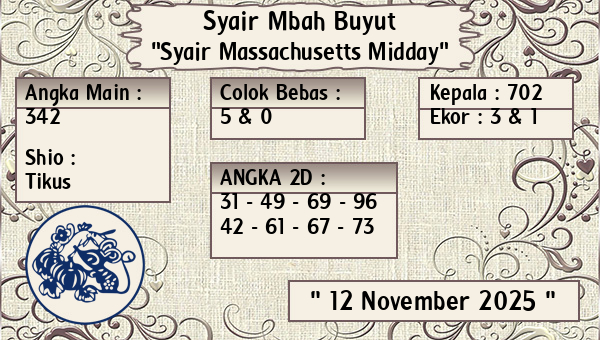 Syair Mbah Buyut - Syair Massachusetts Midday