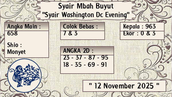 Syair Mbah Buyut - Syair Washington Dc Evening