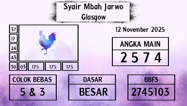 Syair Mbah Jarwo - Glasgow