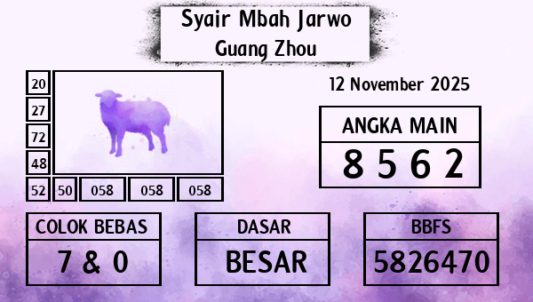 Syair Mbah Jarwo - Guang Zhou