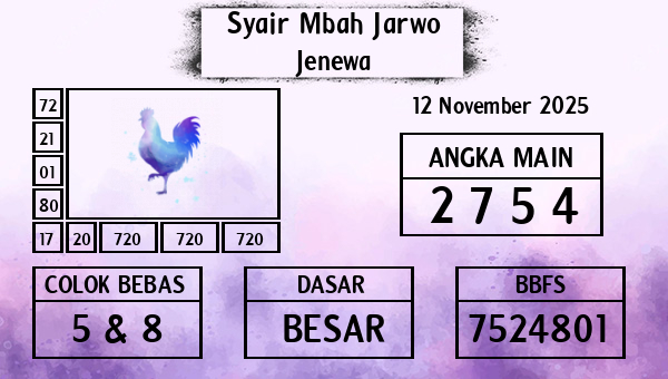 Syair Mbah Jarwo - Jenewa