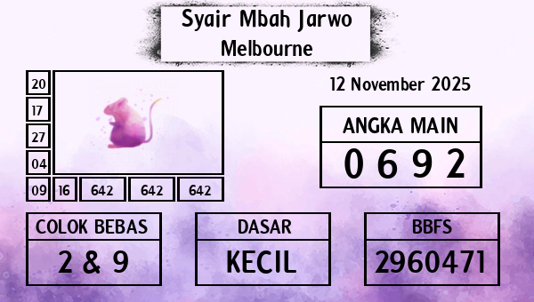 Syair Mbah Jarwo - Melbourne