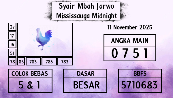 Syair Mbah Jarwo - Mississauga Midnight