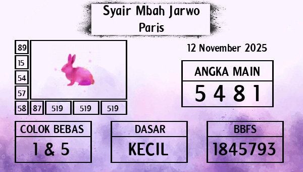 Syair Mbah Jarwo - Paris