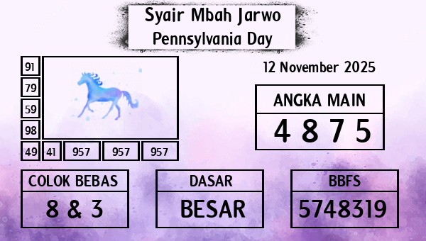 Syair Mbah Jarwo - Pennsylvania Day