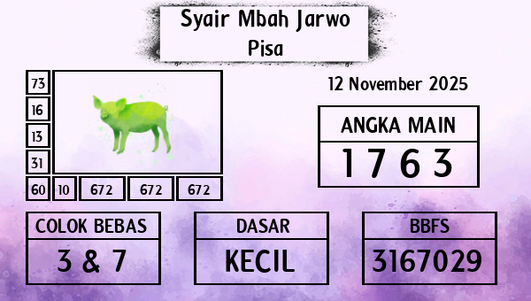 Syair Mbah Jarwo - Pisa