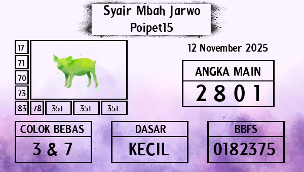 Syair Mbah Jarwo - Poipet15