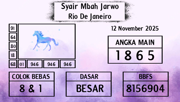 Syair Mbah Jarwo - Rio De Janeiro