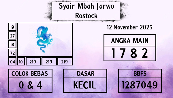 Syair Mbah Jarwo - Rostock