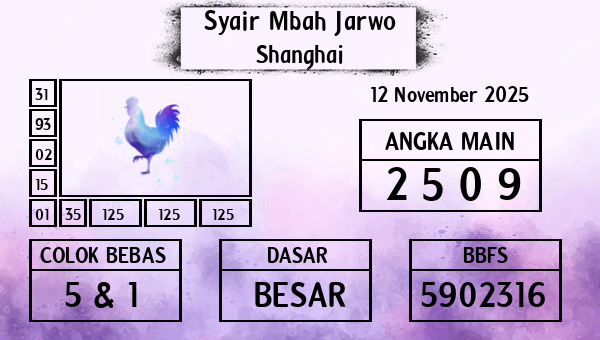 Syair Mbah Jarwo - Shanghai