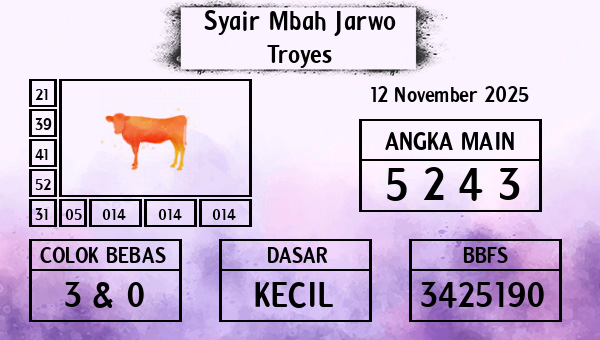 Syair Mbah Jarwo - Troyes