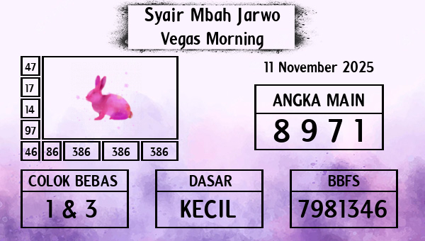 Syair Mbah Jarwo - Vegas Morning