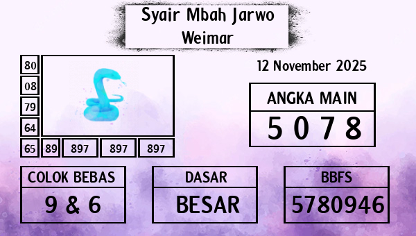 Syair Mbah Jarwo - Weimar