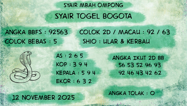 Syair Mbah Ompong - Syair Togel Bogota