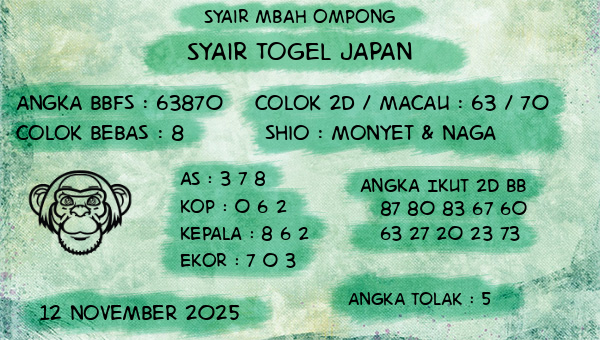 Syair Mbah Ompong - Syair Togel Japan