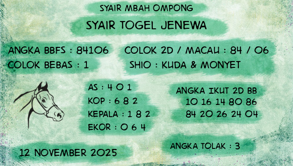 Syair Mbah Ompong - Syair Togel Jenewa