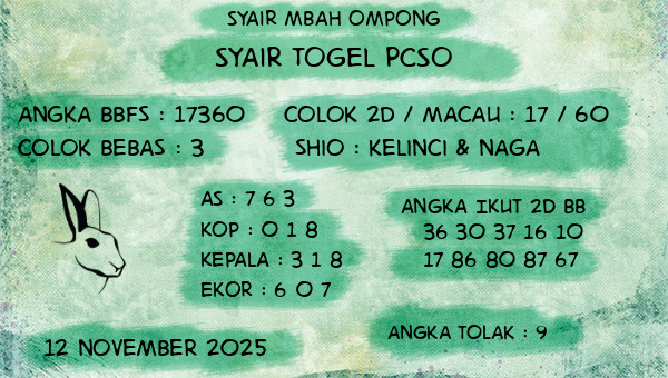 Syair Mbah Ompong - Syair Togel Pcso