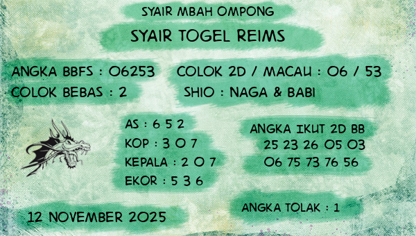 Syair Mbah Ompong - Syair Togel Reims