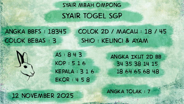 Syair Mbah Ompong - Syair Togel SGP