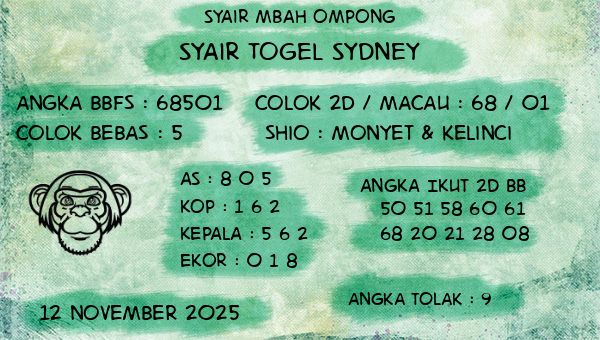 Syair Mbah Ompong - Syair Togel Sydney