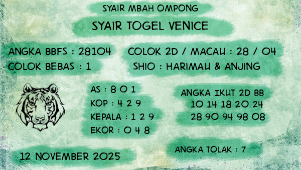 Syair Mbah Ompong - Syair Togel Venice