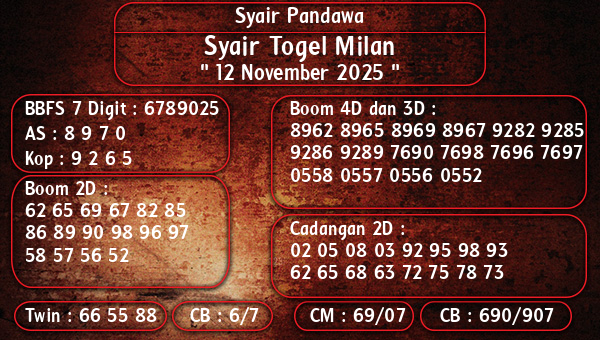 Syair Pandawa - Syair Togel Milan