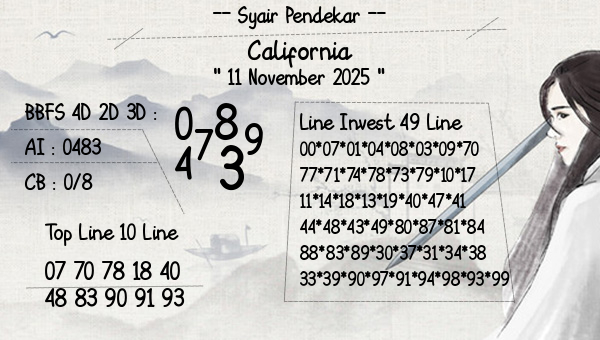 Syair Pendekar - California
