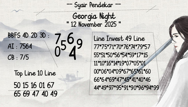 Syair Pendekar - Georgia Night