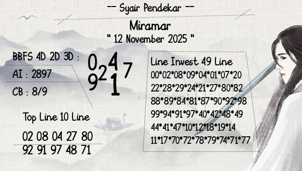 Syair Pendekar - Miramar