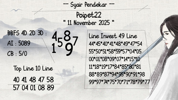 Syair Pendekar - Poipet22