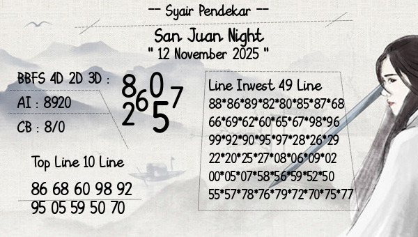 Syair Pendekar - San Juan Night